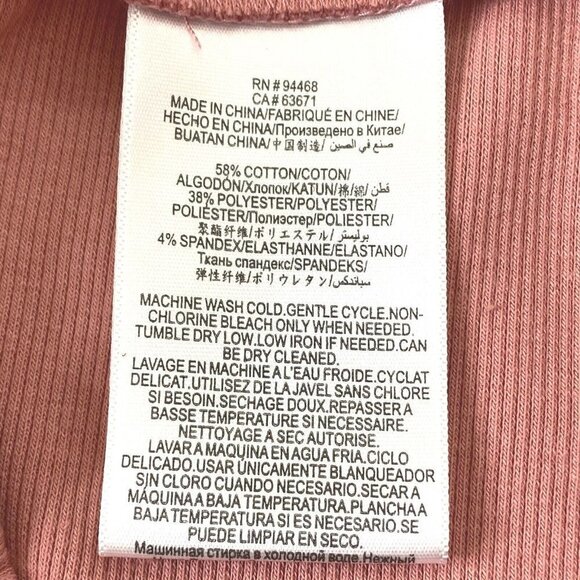 BCBGeneration Womens Rib Knit Short size Small Pull On Elastic Waist Mauve Pink - Picture 10 of 12